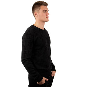 NETWORK BLACK, DARK GRAY SWEATER | MENS SIZE L